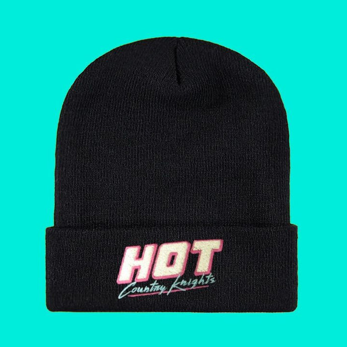 Black Hot Country Knights Beanie